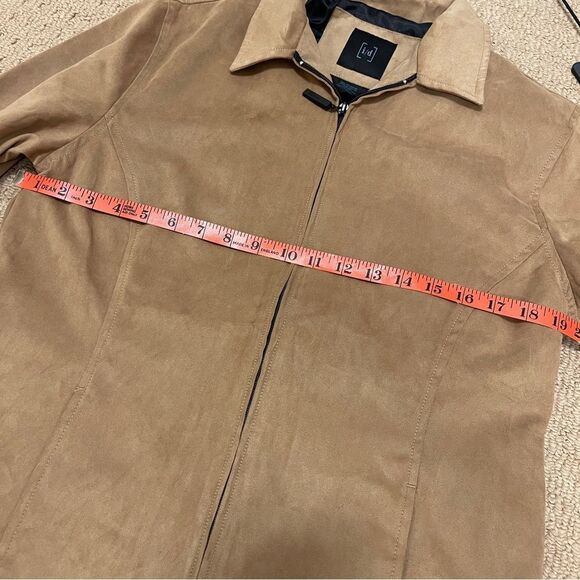 Vintage Oversized Faux Suede Jacket Tan – S - Picture 11 of 13